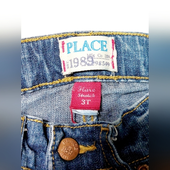 Est 1989 Childrens Place Adjustable‎ Waist Flare Leg Denim 3T - Picture 6 of 7